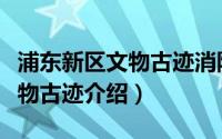 浦东新区文物古迹消防安全评估（浦东新区文物古迹介绍）