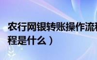 农行网银转账操作流程（农行掌上银行转账流程是什么）