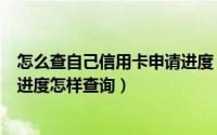 怎么查自己信用卡申请进度（申请信用卡后多少天可以查询进度怎样查询）