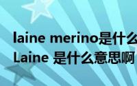 laine merino是什么面料（面料成分中20% Laine 是什么意思啊）