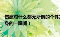 伤感对什么都无所谓的个性签名（誓言再好听、也不过是转身的一瞬间）