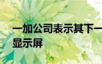 一加公司表示其下一代手机将采用120Hz的显示屏