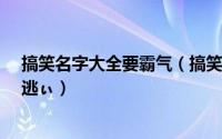 搞笑名字大全要霸气（搞笑的网络名字大全_ご如花灬哪里逃ぃ）