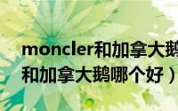 moncler和加拿大鹅哪个更高端（moncler和加拿大鹅哪个好）