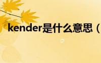 kender是什么意思（Kender是什么面料）