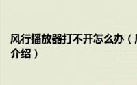 风行播放器打不开怎么办（风行播放器无法使用的解决办法介绍）