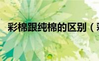 彩棉跟纯棉的区别（彩棉比普通棉保暖吗）