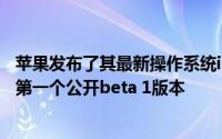 苹果发布了其最新操作系统iOS 11的开发者版本后发布了其第一个公开beta 1版本