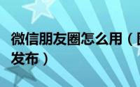 微信朋友圈怎么用（图文教你微信朋友圈怎么发布）