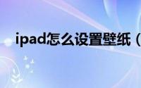 ipad怎么设置壁纸（ipad怎么设置壁纸）