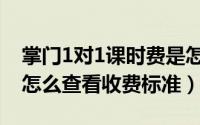 掌门1对1课时费是怎么算的（掌门1对1网课怎么查看收费标准）