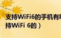 支持WiFi6的手机有哪些（有哪些手机设备支持WiFi 6的）