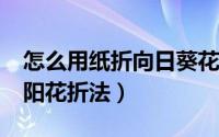 怎么用纸折向日葵花?（手工折纸之向日葵太阳花折法）