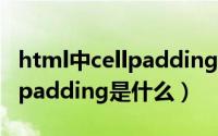 html中cellpadding是什么意思（web中cellpadding是什么）