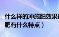 什么样的冲施肥效果最好（什么是冲施肥冲施肥有什么特点）