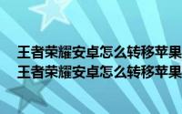 王者荣耀安卓怎么转移苹果步骤990荣耀币是多少人民币（王者荣耀安卓怎么转移苹果步骤2021）