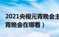 2021央视元宵晚会主持人阵容（2021央视元宵晚会在哪看）