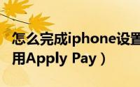 怎么完成iphone设置（iphone如何设置及使用Apply Pay）