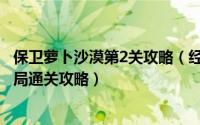 保卫萝卜沙漠第2关攻略（经典塔防游戏保卫萝卜之沙漠2布局通关攻略）