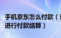 手机京东怎么付款（京东商城手机客户端如何进行付款结算）