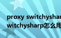 proxy switchysharp怎么填代理（proxy switchysharp怎么用）