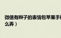 微信有辫子的表情包苹果手机（苹果手机微信表情小辫子怎么弄）