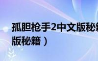 孤胆枪手2中文版秘籍图片（孤胆枪手2中文版秘籍）