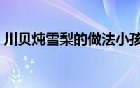 川贝炖雪梨的做法小孩（川贝炖雪梨的做法）