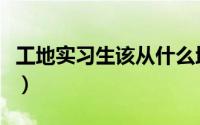 工地实习生该从什么地方做起（工地实习经验）