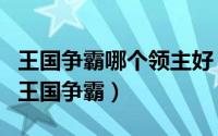 王国争霸哪个领主好（《王国霸主》新一代的王国争霸）