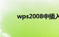 wps2008中插入表格的操作步骤