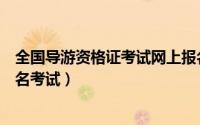 全国导游资格证考试网上报名入口（全国导游资格证怎么报名考试）