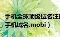 手机全球顶级域名注册服务机构（全球唯一的手机域名.mobi）