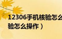 12306手机核验怎么弄视频（12306手机核验怎么操作）