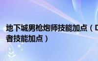 地下城男枪炮师技能加点（DNF95版本男枪炮师狂暴者毁灭者技能加点）