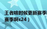 王者啥时候更新赛季啊s24（王者啥时候更新赛季啊s24）