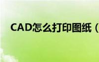 CAD怎么打印图纸（CAD怎么打印图纸）