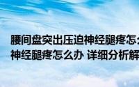 腰间盘突出压迫神经腿疼怎么办怎么治疗（腰间盘突出压迫神经腿疼怎么办 详细分析解答）