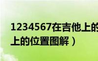 1234567在吉他上的位置（1234567在吉他上的位置图解）