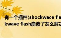 有一个插件(shockwace flash)没有响应（浏览器插件shockwave flash崩溃了怎么解决）