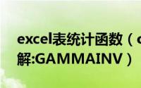 excel表统计函数（office Excel统计函数讲解:GAMMAINV）