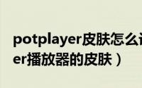 potplayer皮肤怎么设置（如何更换Potplayer播放器的皮肤）