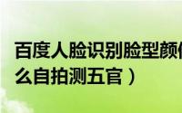 百度人脸识别脸型颜值检测app（百度APP怎么自拍测五官）