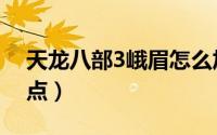 天龙八部3峨眉怎么加点（天龙八部3峨眉加点）