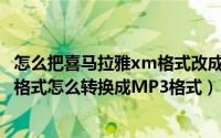 怎么把喜马拉雅xm格式改成mp 3的格式（喜马拉雅的x2m格式怎么转换成MP3格式）