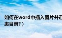 如何在word中插入图片并迅速排版（如何在word中插入图表目录?）