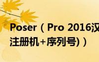 Poser（Pro 2016汉化安装破解图文教程(附注册机+序列号)）