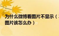 为什么微博看图片不显示（360浏览器打开新浪微博不显示图片该怎么办）