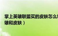 掌上英雄联盟买的皮肤怎么领取（掌上英雄联盟怎样购买英雄和皮肤）