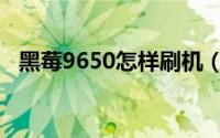 黑莓9650怎样刷机（黑莓9650怎么下载）